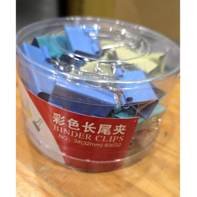 彩色長尾夾 32MM 24入