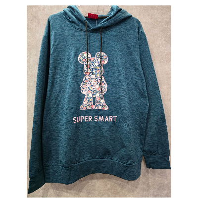 美國正品 SUPER SMART 小熊長袖帽T XL