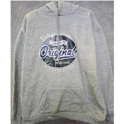 加厚刷毛大學T XL