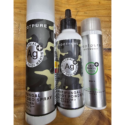 FOOTPURE消臭抗菌劑 有機茶樹精油大230ML+小150ML(贈鞋蜜粉100ML)
