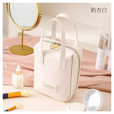 手提化妝包 奶杏色 一般款