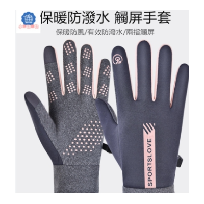 SPORTSLOVE 男性防風防水手套(黑)