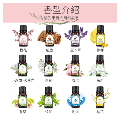 Elegant life 精油 植物精油 10ml 2入(櫻花/檀香)